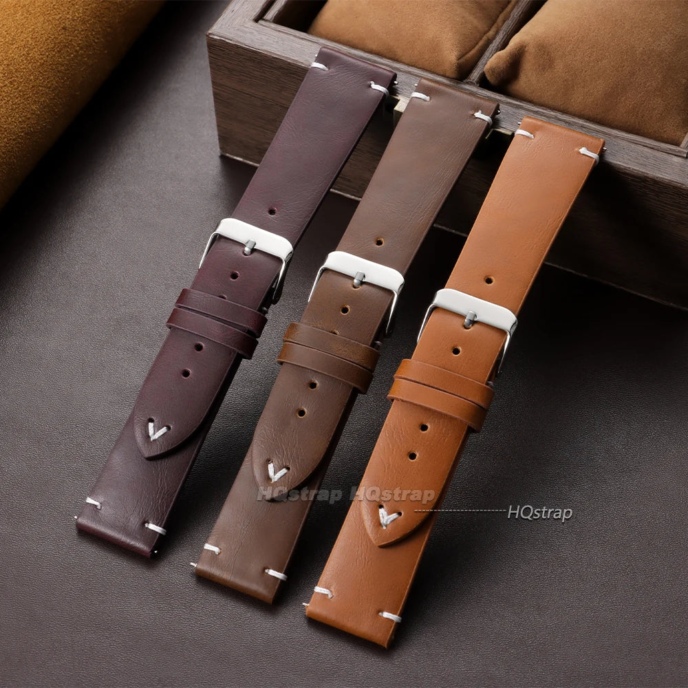 CowLost | bracelets-product_id-vintage-retro-calfskin-leather-quick-release-watch-band-18-22mm-universal-unisex-wrist-strap |4