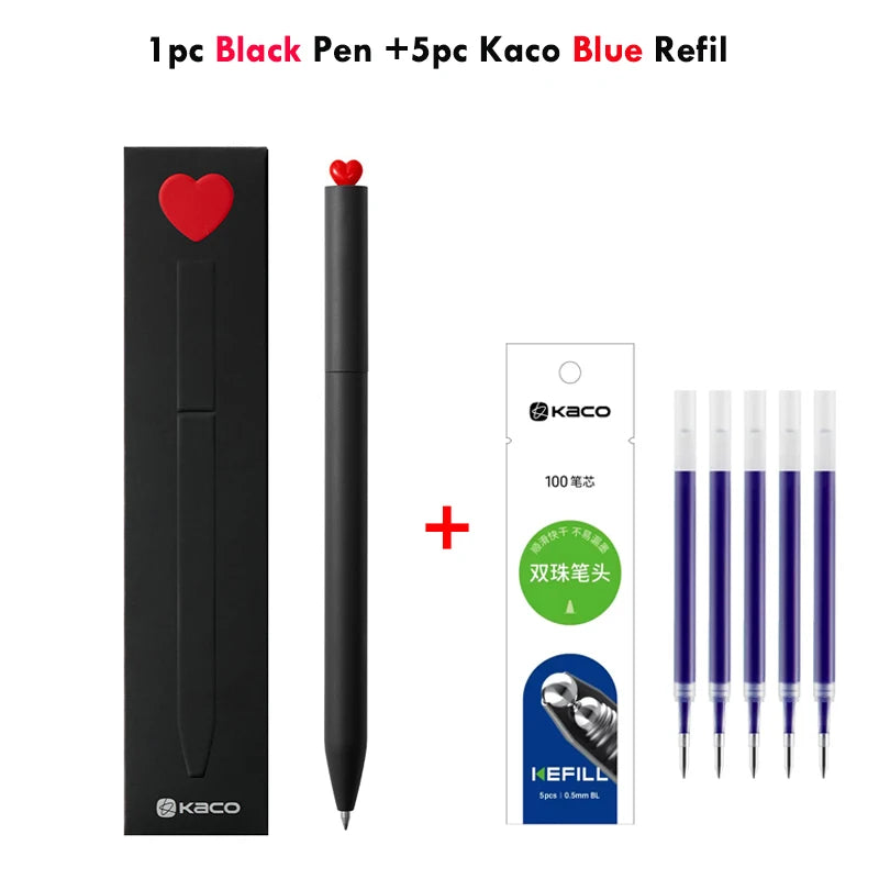 CowLost | product_id-kaco-first-cute-love-0-5mm-black-ink-gel-pen-set-rotating-ballpoint-for-valentines-day-gift |28