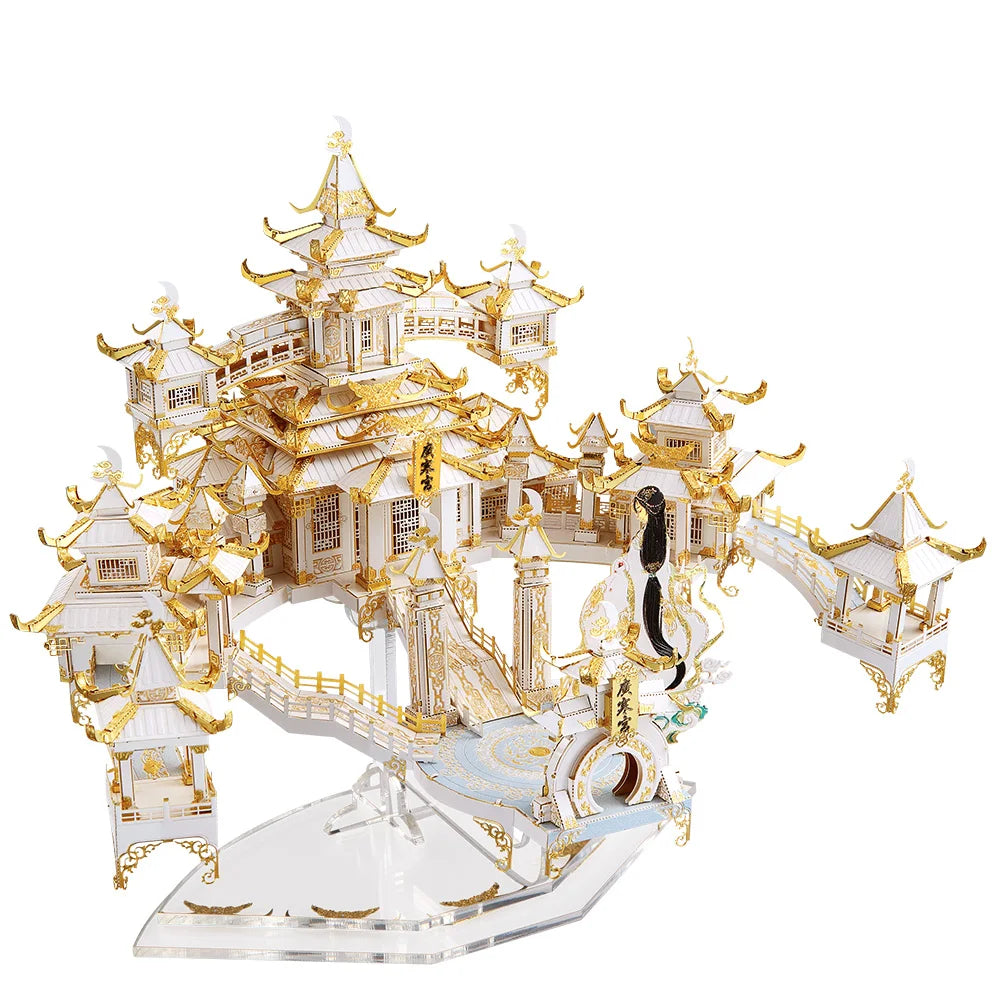 CowLost | fencing-barriers-piececool-3d-metal-puzzle-moon-palace-building-kit |10