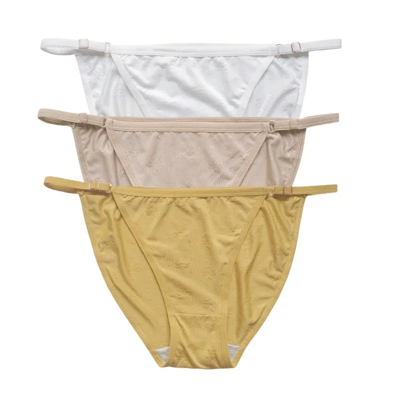 CowLost | product_id-3pcs-women-s-low-rise-ice-silk-brazilian-briefs-s-xl-solid-colors |20