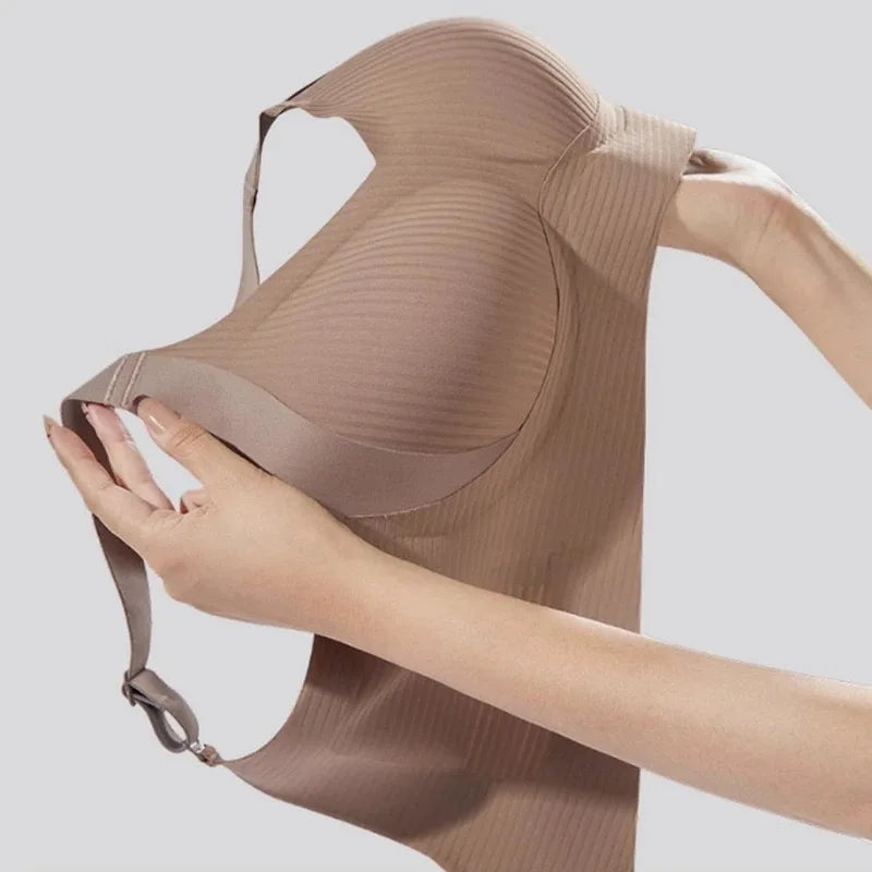 CowLost | thin-breasts-with-thin-breasts-small-breasts-underwear-womens-marks-no-wire-lifting-anti-sagging-sports-bra-large-size |6