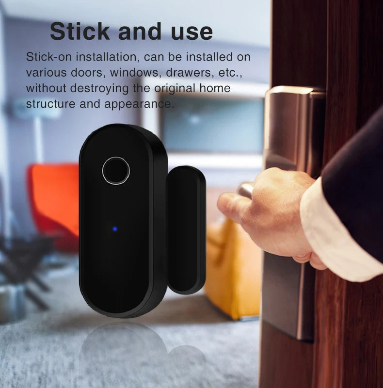 CowLost | zigbee-door-window-sensor-tuya-smart-life-app-remote-control-home-security-detector-anti-theft-alarm |8