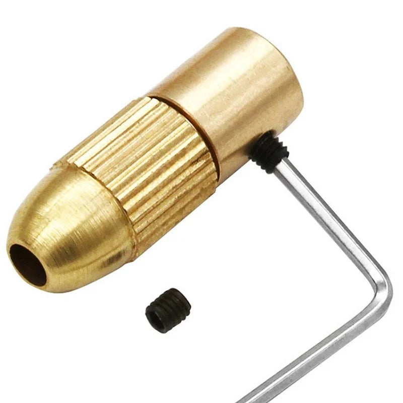 CowLost | product_id-7pcs-brass-mini-drill-chuck-set-keyless-quick-release-adapter-for-electric-motor-shaft |12