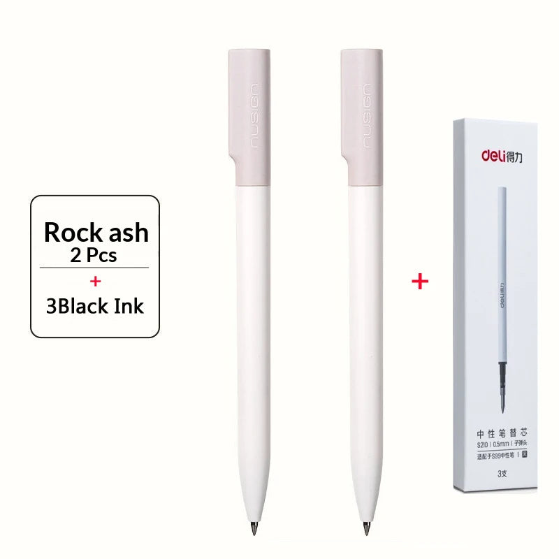 CowLost | product_id-deli-nusign-0-5mm-rotating-gel-pen-silent-smudge-proof-ink-minimalist-professional-writing-pen-for-exams-and-notes |24