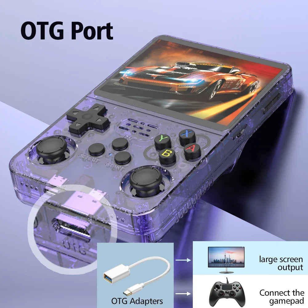 CowLost | game-timers-boyhom-r36s-retro-handheld-game-console-3-5-ips-screen-64gb-15000-games-linux-system |5
