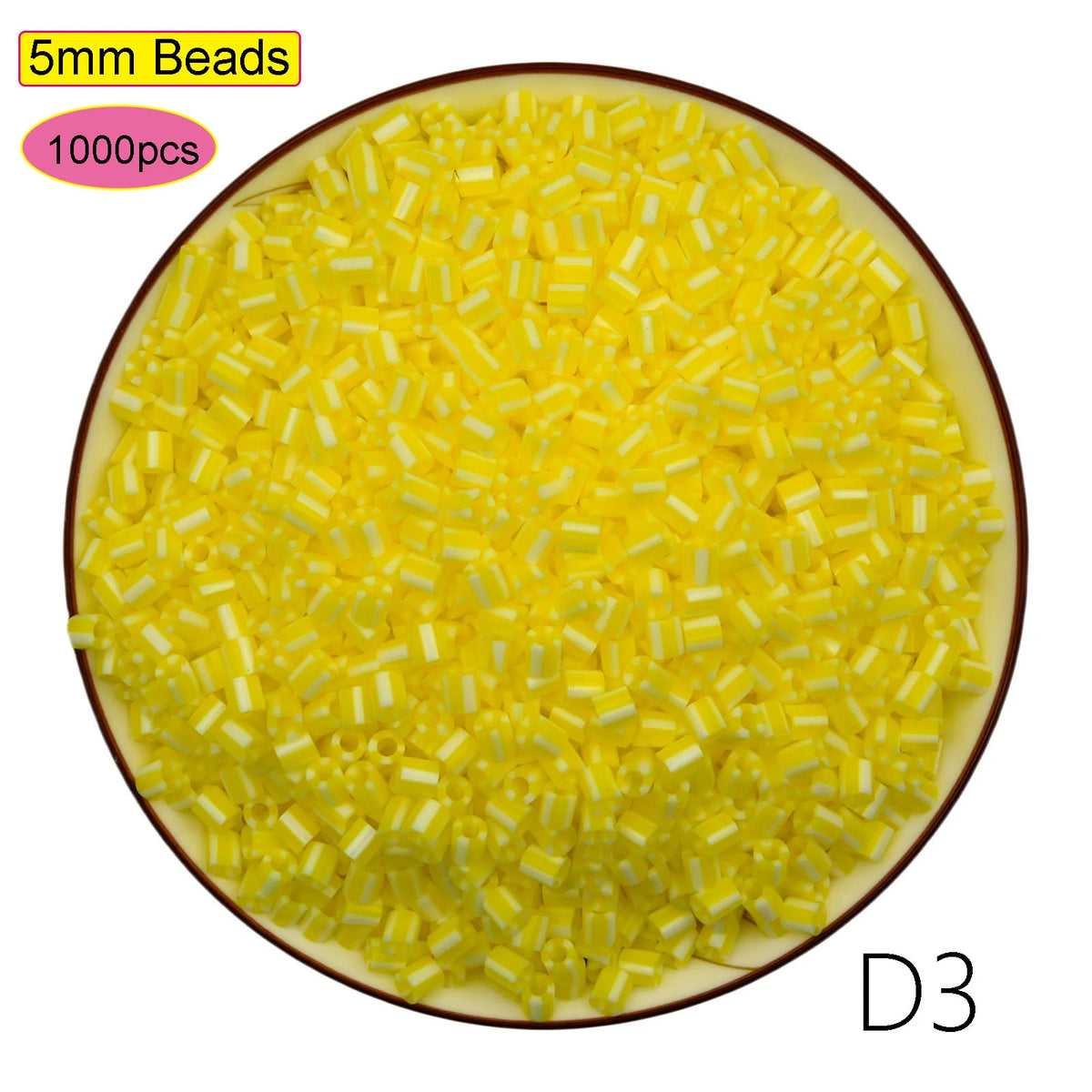 1000PCS 5MM Mixed Color Hama Beads DIY Gift Children's Toy Supplement OPP Bag