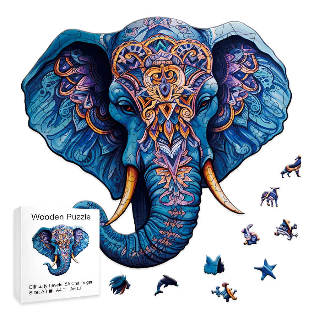 CowLost | product_id-wooden-elephant-jigsaw-puzzle-difficult-decompression-toy-gift-for-adults-and-kids |1