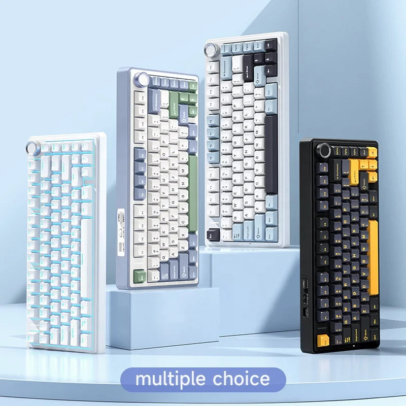 CowLost | aula-f75-oem-rgb-customized-hot-swap-pbt-75-80-keys-bluetooth-5-0-2-4g-wireless |1