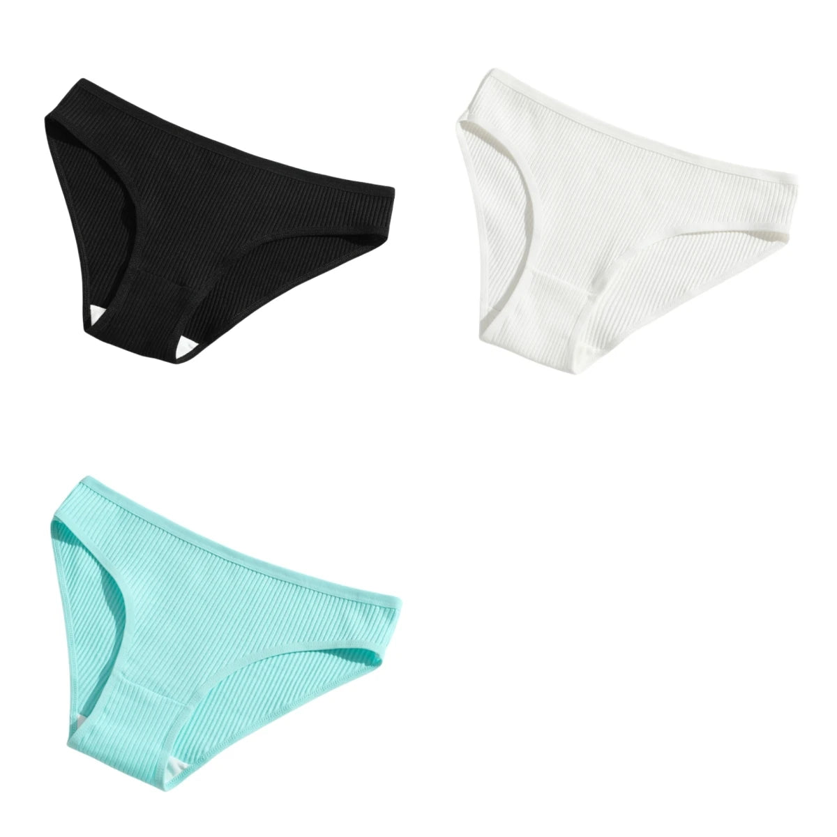 CowLost | product_id-3pcs-women-low-waist-seamless-cotton-breathable-briefs-panties-solid |29
