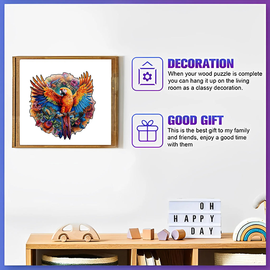 CowLost | product_id-wooden-3d-parrot-puzzle-gift |7