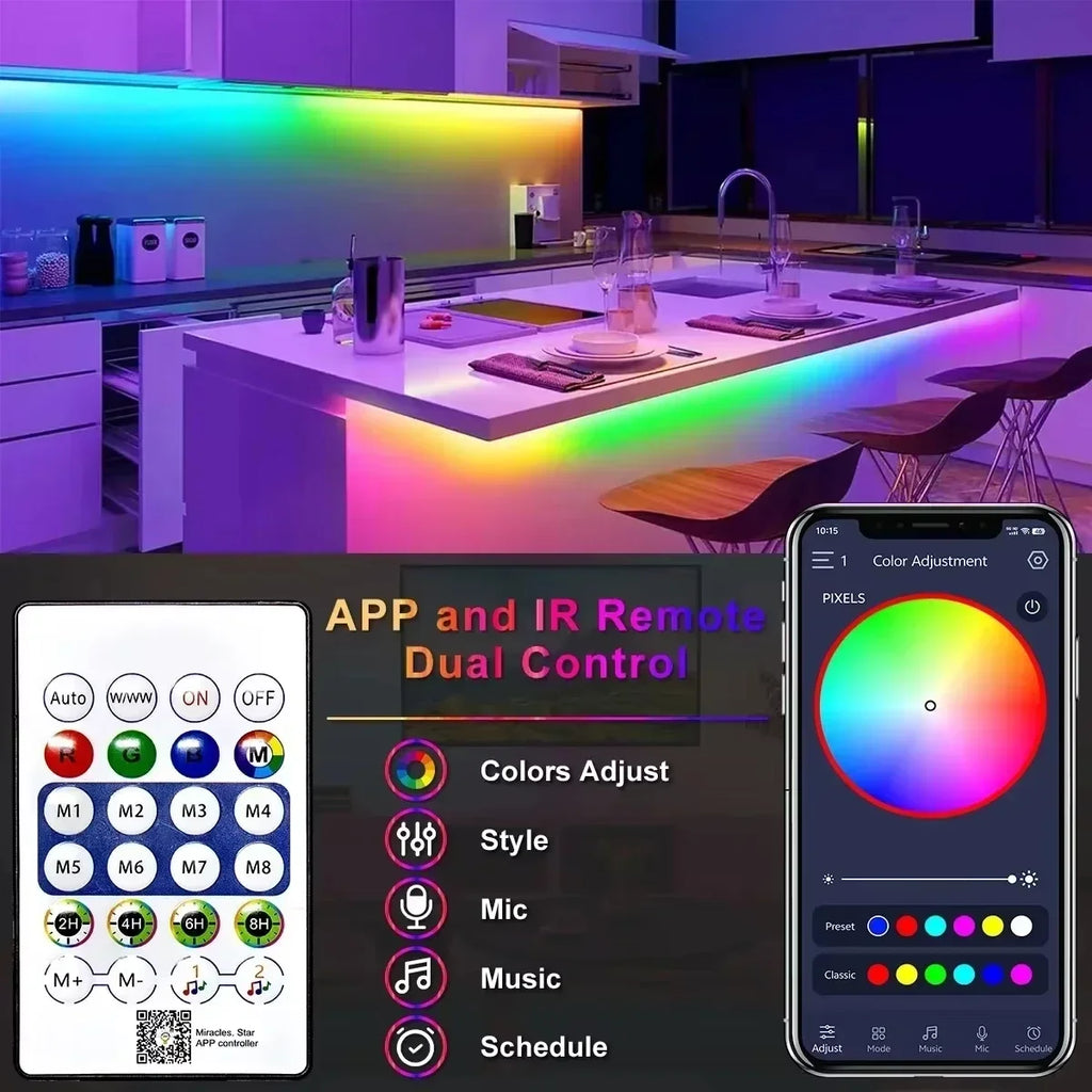 CowLost | light-ropes-strings-product_id-dc5v-usb-rgbic-neon-led-strip-lights-music-sync-bluetooth-app-control-waterproof-flexible-tape-for-gaming-party-decor |8