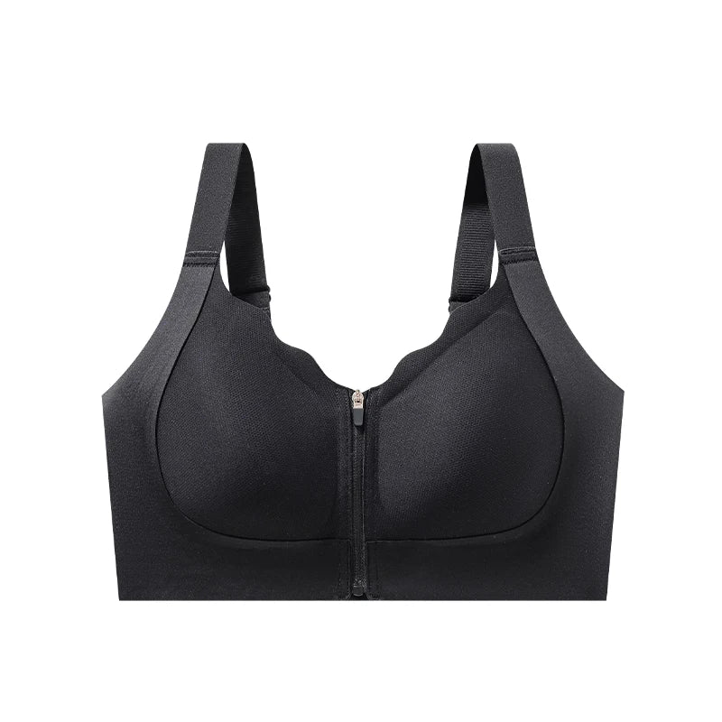 CowLost | product_id-fallsweet-womens-wireless-seamless-front-zipper-sports-bra-crop-top-for-yoga-fitness |18