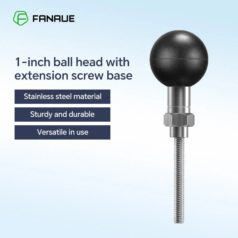 CowLost | product_id-fanaue-car-a-pillar-m6-screw-ball-head-base-with-25mm-extension-rod-non-slip-mobile-phone-holder-accessory |1