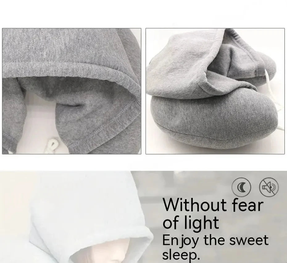 CowLost | travel-pillows-product_id-portable-u-shape-neck-pillow-with-hood-for-travel-and-privacy-protection |14