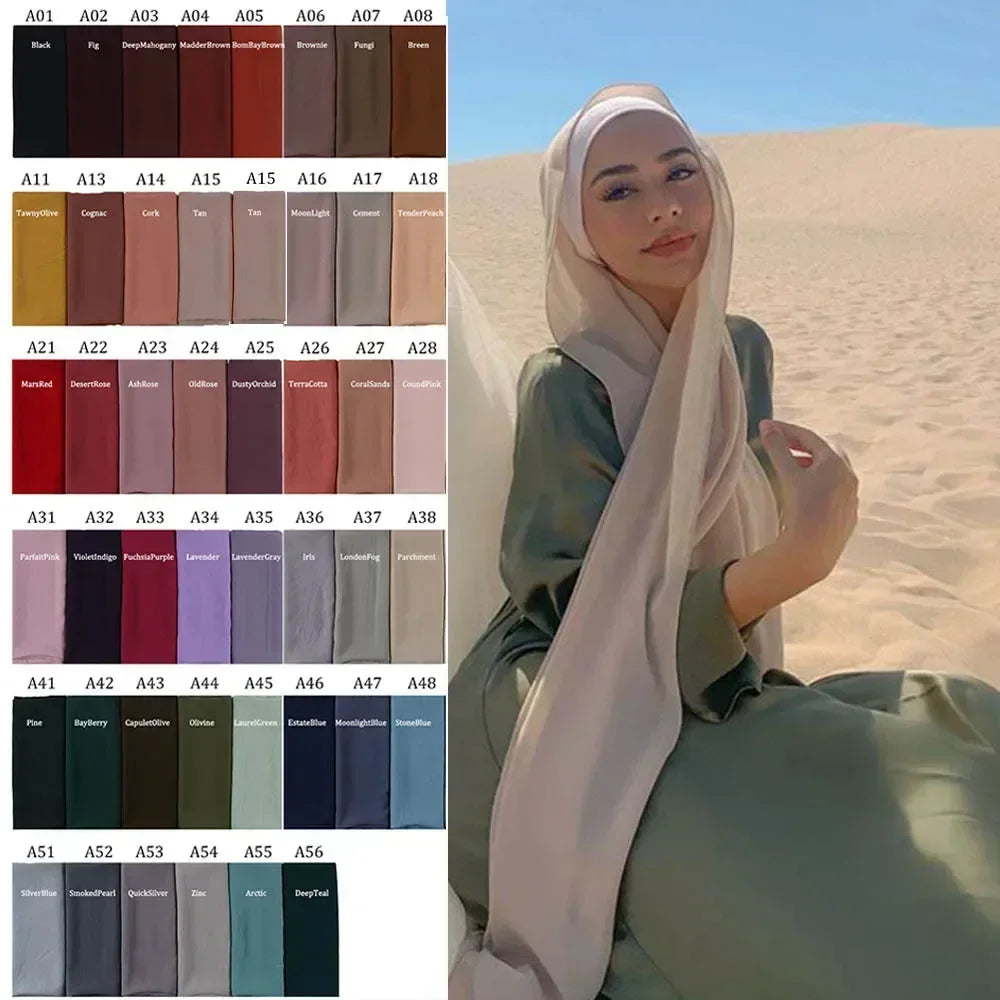 CowLost | muslim-women-chiffon-hijab-scarf |1