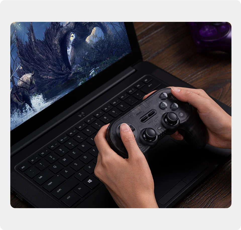 CowLost | 8bitdo-new-pro-2-bluetooth-gamepad-with-hall-effect-joystick-for-nintendo-switch-pc-macos-android-steam-deck-raspberry-pi |2