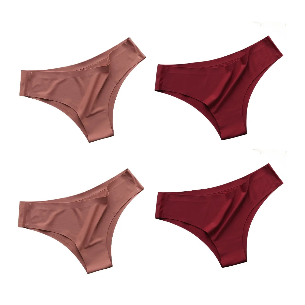 CowLost | product_id-4pcs-women-s-ice-silk-low-rise-brazilian-briefs-soft-breathable-panties-m-xl |37