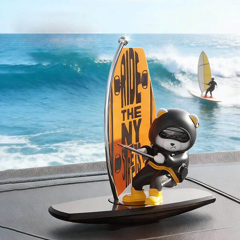CowLost | surfing-product_id-rocking-surfing-bear-car-ornament-for-center-console |13