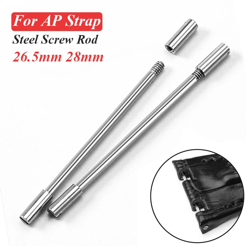 Stainless Steel Watch Band Screw Rod for AP Strap 26.5mm 28mm Connector Link Replacement Parts
