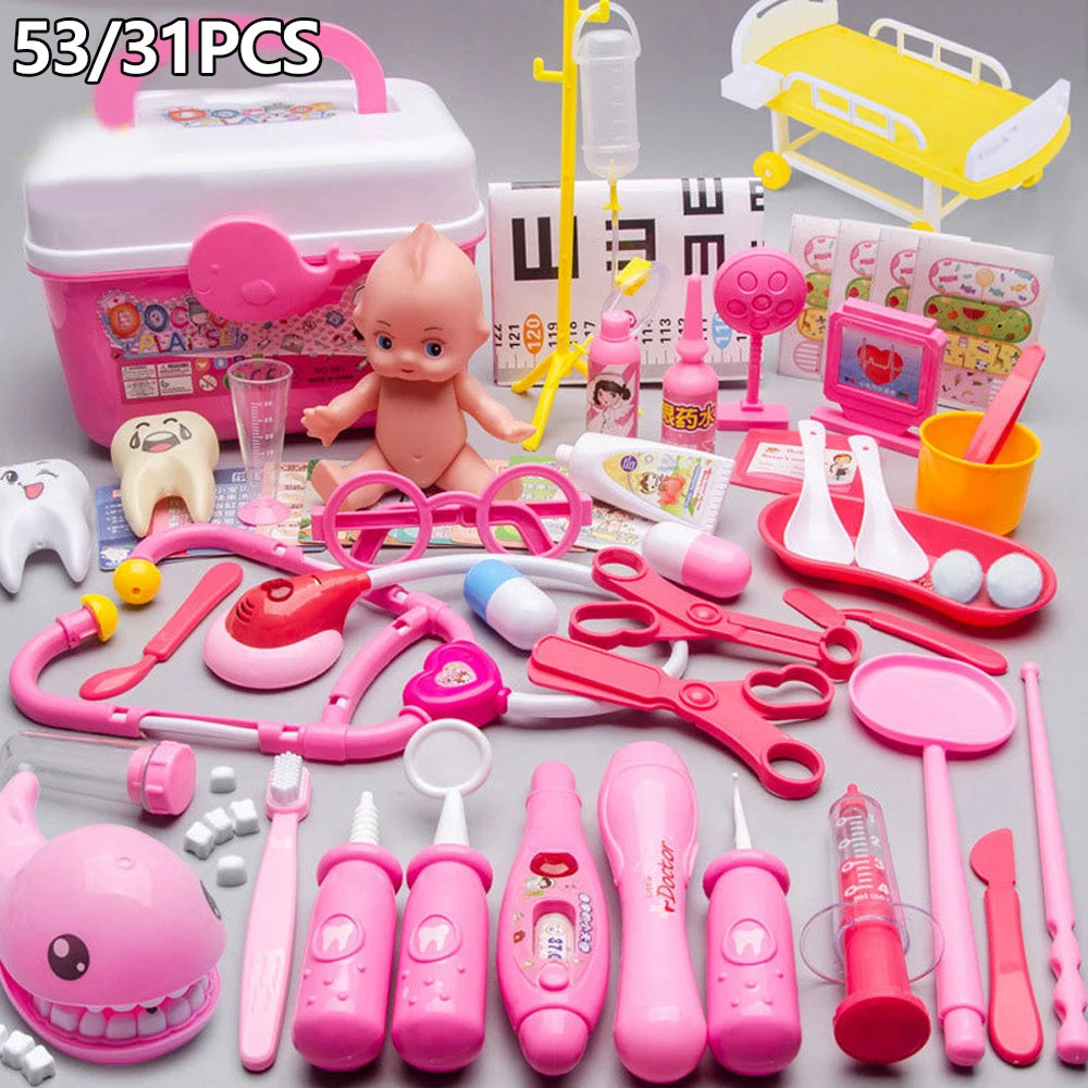 CowLost | product_id-doctor-toys-53-piece-kids-medical-and-dentist-pretend-play-set-educational-gift |1