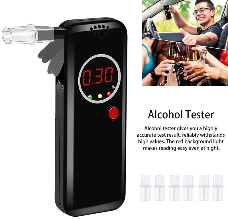 CowLost | product_id-professional-breathalyzer-alcohol-tester-with-lcd-display-and-6-mouthpieces-for-home-party-use |6