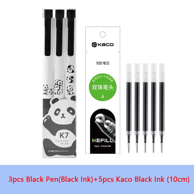 CowLost | product_id-kaco-k7-kawaii-gel-pen-0-5mm-black-ink-cute-cat-design-quick-dry-stationery |30