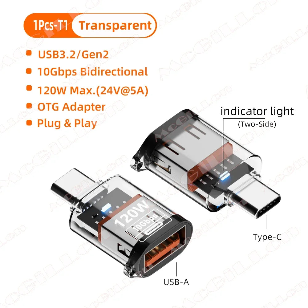 CowLost | product_id-10gbps-usb-3-2-to-type-c-otg-adapter-with-120w-fast-charging-for-xiaomi-samsung-pc-tablet |17