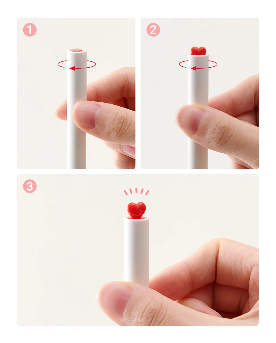 CowLost | product_id-kaco-first-cute-love-0-5mm-black-ink-gel-pen-set-rotating-ballpoint-for-valentines-day-gift |8