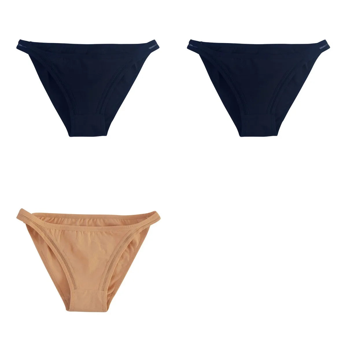 CowLost | product_id-3pcs-womens-cotton-low-rise-brazilian-briefs-with-mesh-sides-m-xl |27