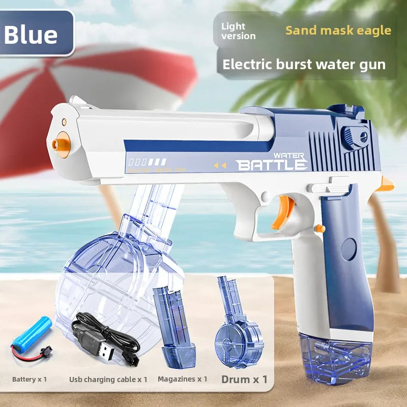 Portable Automatic Electric Burst Water Gun Toy for Kids Outdoor Play