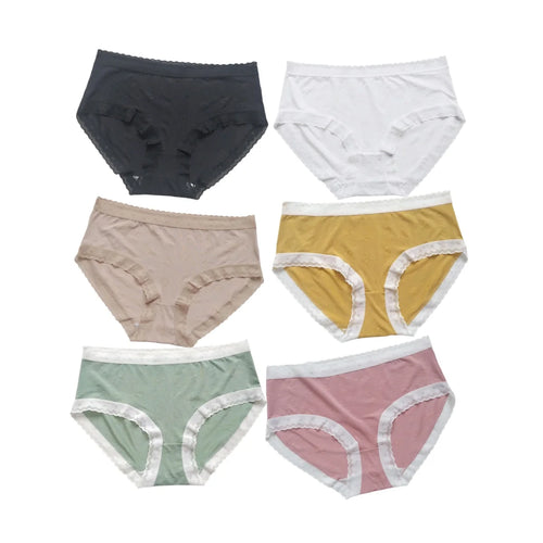 CowLost | 1pc-low-rise-briefs-women-panties-ice-silk-underwear-solid-color-breathable-panty-female-underpants-sexy-lingerie-m-xl |2