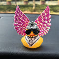 CowLost | product_id-1-set-rubber-duck-car-rearview-mirror-decoration-with-wings |1