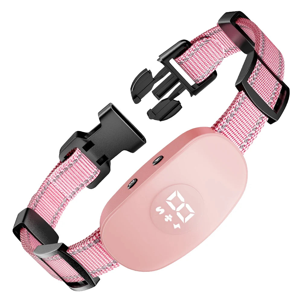 Rechargeable Automatic Anti Barking Dog Collar IP67 Waterproof Shock & Vibration Training Collar for 8-120lbs Dogs