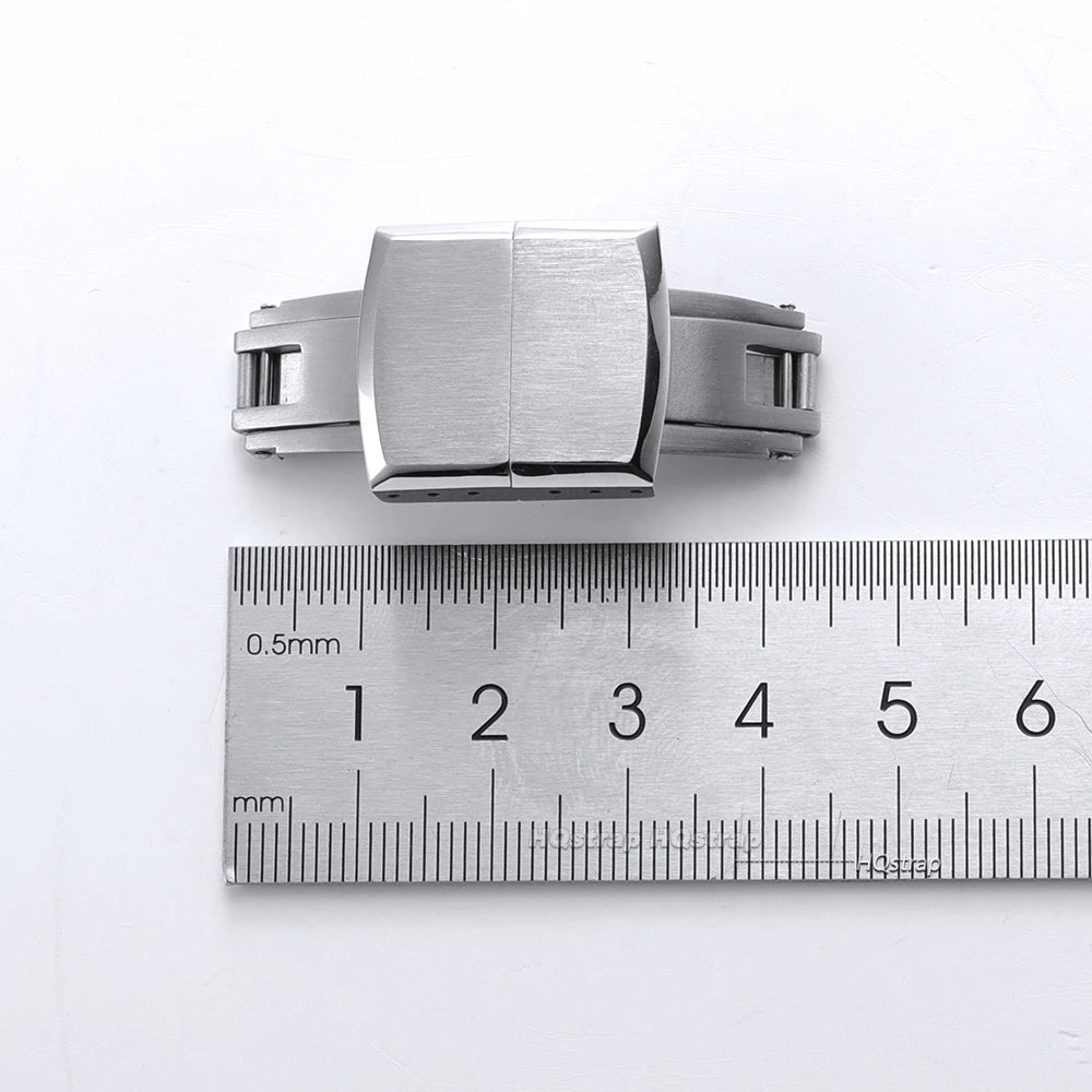 CowLost | product_id-stainless-steel-double-click-butterfly-buckle-16mm-20mm-for-rubber-watch-strap-replacement |9