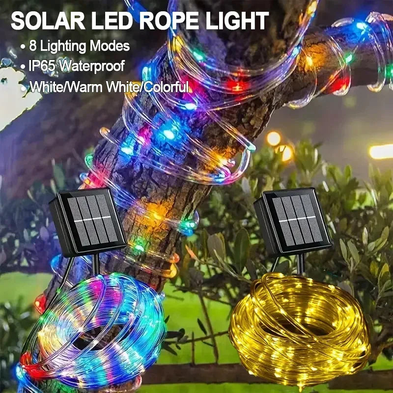 CowLost | light-ropes-strings-product_id-solar-led-rope-lights-waterproof-outdoor-garden-path-deck-with-8-modes |7