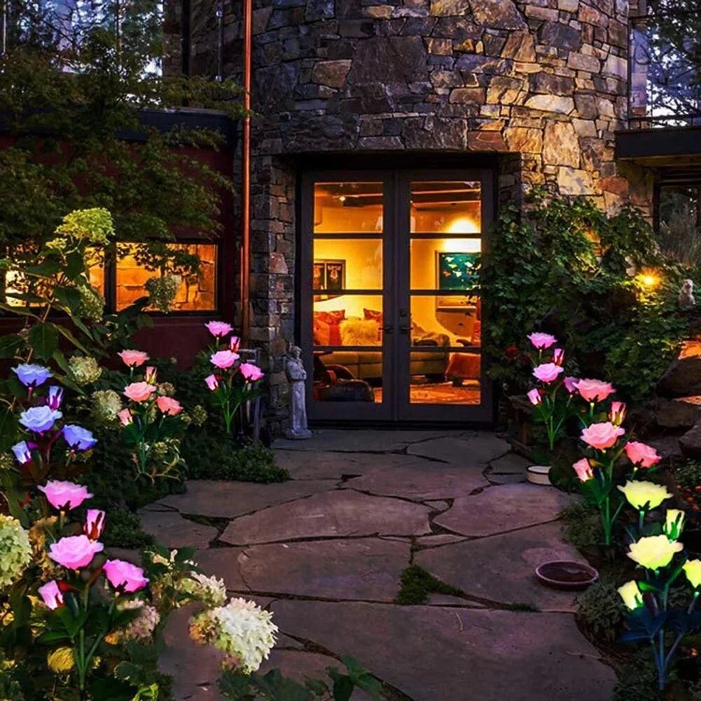 CowLost | product_id-ggbingo-solar-5-head-rose-flower-garden-lights-for-outdoor-yard-patio |9
