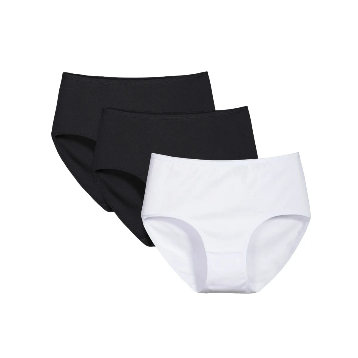 CowLost | product_id-3pcs-womens-cotton-high-waist-solid-color-briefs-xs-2xl |5