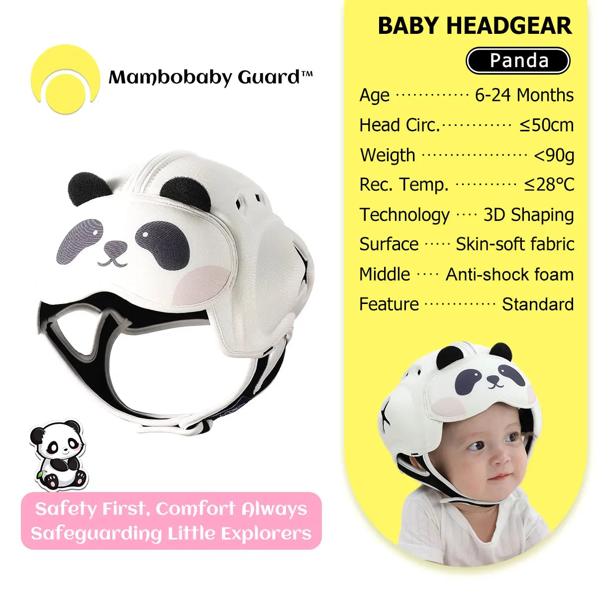CowLost | mambobaby-guard-hat-bear-safe-anti-shock-baby-helmet |25
