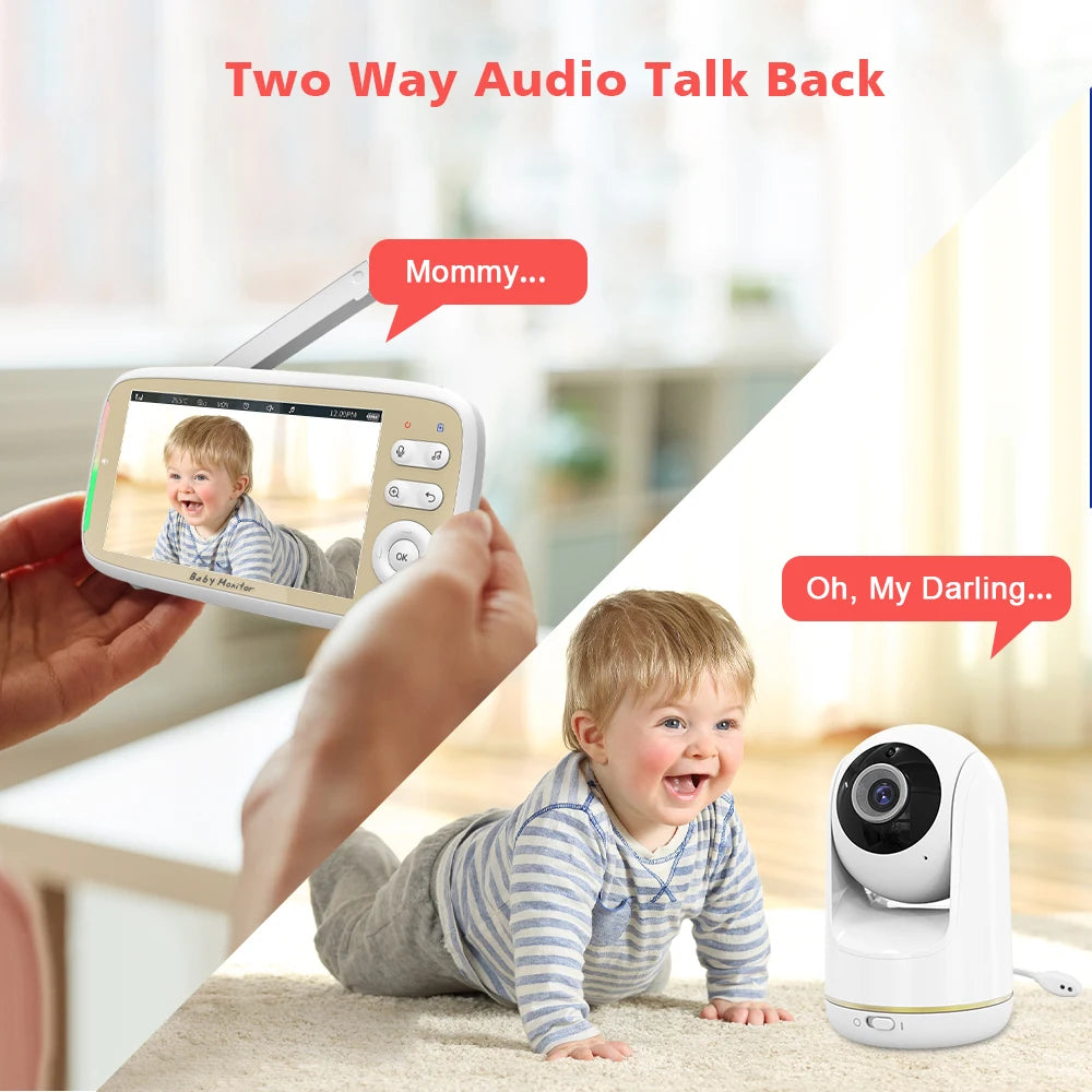 CowLost | 5-wireless-baby-monitor-3x-zoom-ptz-camera-feelbaby-app-and-full-color-ips-lcd-monitor-dual-control-security-camera-babysitter |3