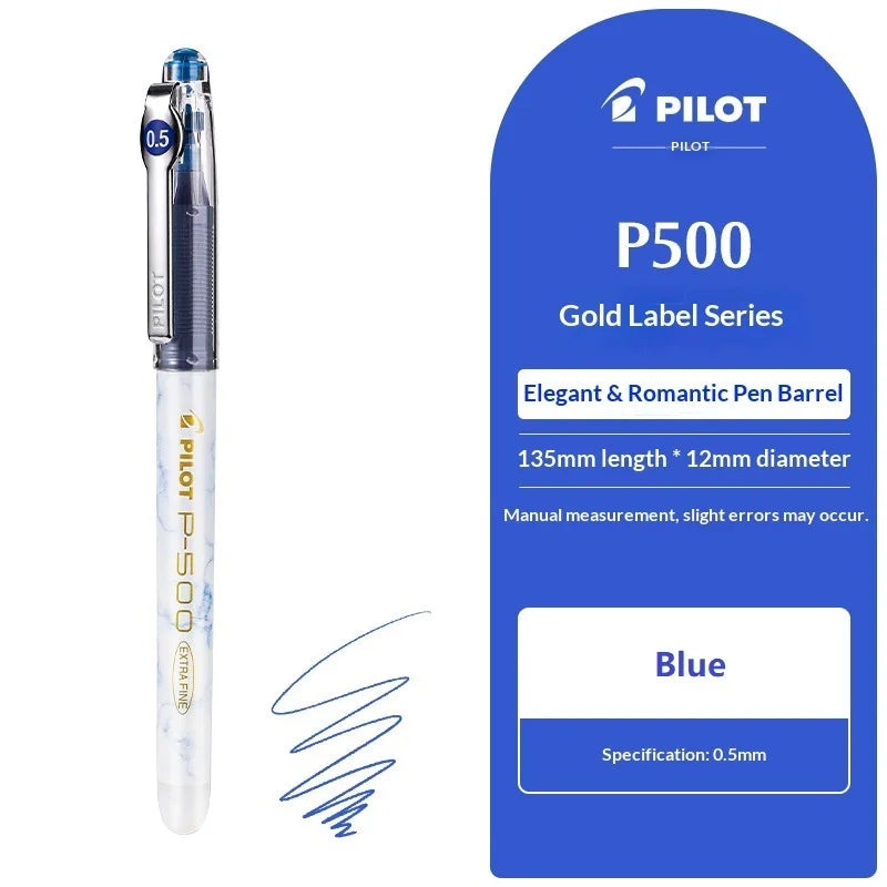 CowLost | product_id-pilot-p500-gold-series-0-5mm-gel-pen-6-colors-anti-smudge-marble-design-ideal-for-students-exams |33