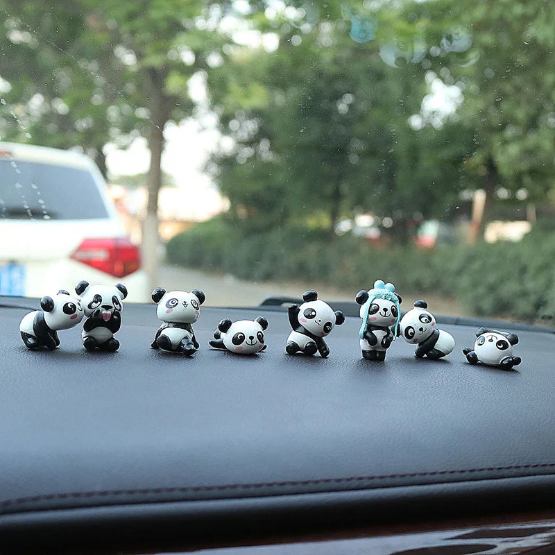 CowLost | product_id-8pcs-mini-giant-panda-car-dashboard-ornaments-navigator-screen-decorations-gift-set |4