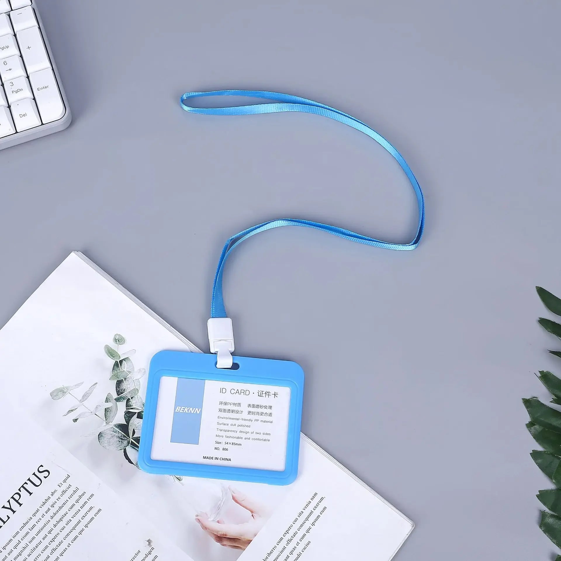 CowLost | uncategorized-plastic-work-card-holder-with-lanyard-rope |12