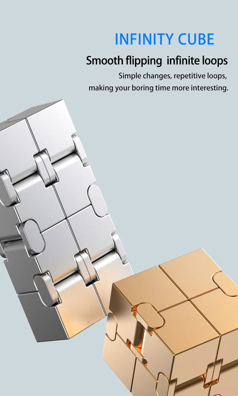 CowLost | metal-magic-cube-stress-relief-toy-cube-portable-educational-toys-decompresses-relax-toys-for-children-adults-birthday-gift |9