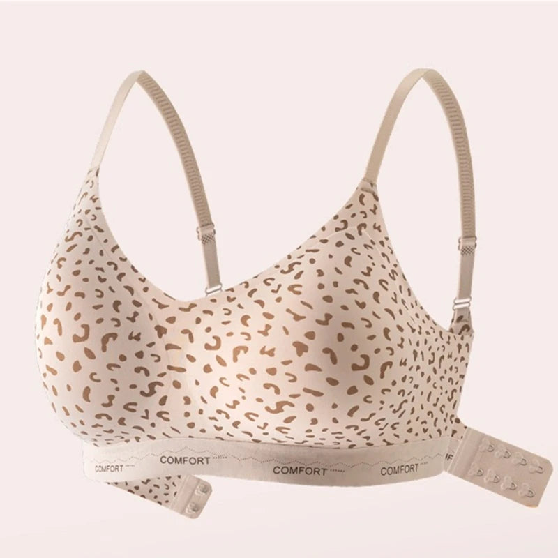 CowLost | product_id-leopard-print-wireless-push-up-bra-with-stylish-back-for-women |3