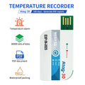180-Day Disposable USB Temperature Data Logger with LED Indicator and Temp Alarm for Cold Chain Transport PDF Report