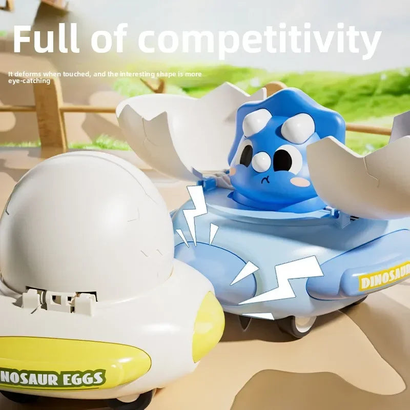 Cartoon Dinosaur Egg Plastic Bumper Car Classic Kids Interactive Toy