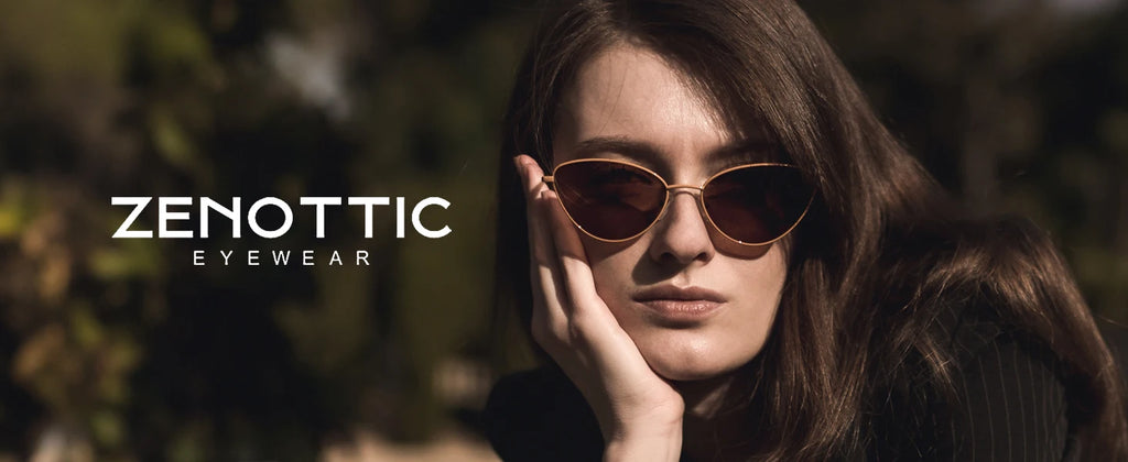 CowLost | zenottic-ladies-fashion-small-cat-eye-sunglasses-fashion-narrow-metal-frame |9