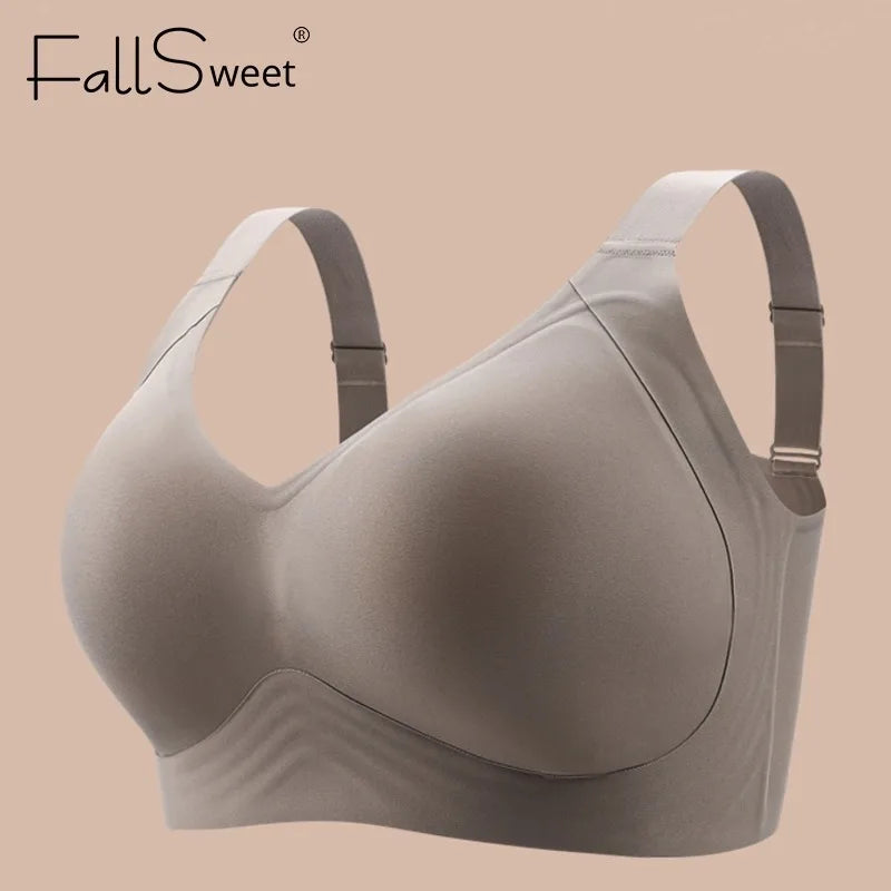 CowLost | product_id-fallsweet-plus-size-wireless-seamless-push-up-bra-for-women-supportive-sleep-yoga-sports-bralette |8