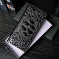 CowLost | men-wallets-business-long-crocodile-genuine-leather |13