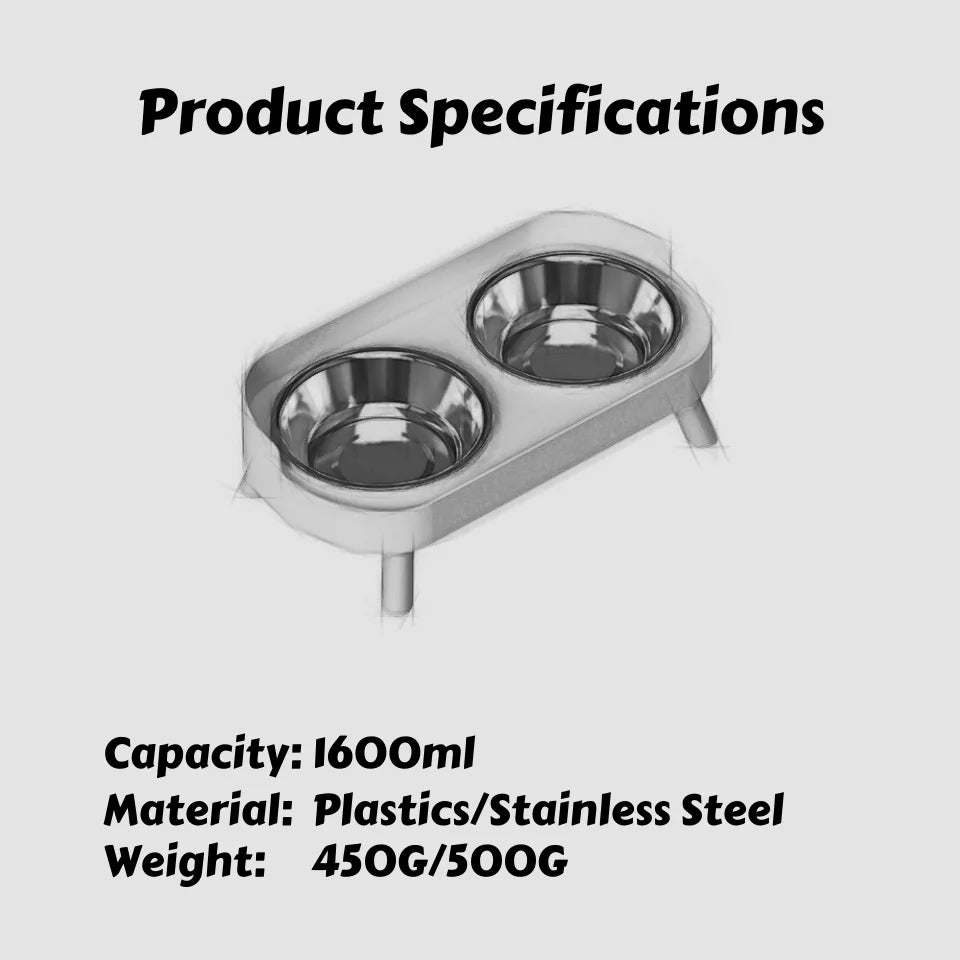 CowLost | product_id-dopamine-elevated-pet-feeder-with-dual-stainless-steel-bowls-and-neck-support |7